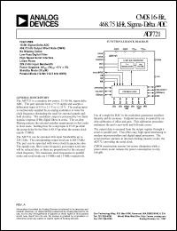 datasheet for AD7721AN by Analog Devices