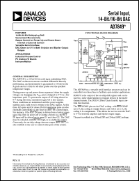 datasheet for AD7849AN by Analog Devices