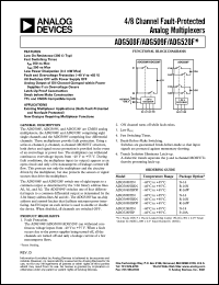 datasheet for ADG508FBN by Analog Devices