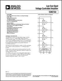 datasheet for SSM2164P by Analog Devices