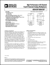 datasheet for ADG438FBN by Analog Devices