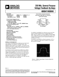 datasheet for AD8047AR by Analog Devices