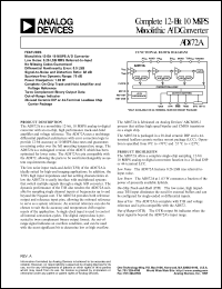 datasheet for AD872AJD by Analog Devices