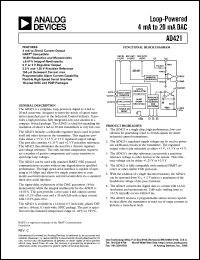 datasheet for EVAL-AD421EB by Analog Devices