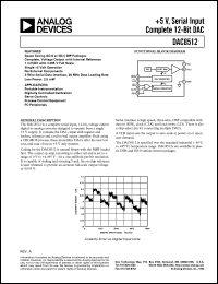 datasheet for DAC8512EP by Analog Devices