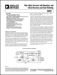datasheet for DA807A-155BR by Analog Devices