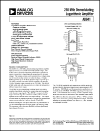 datasheet for AD641AN by Analog Devices