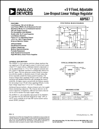 datasheet for ADP667AN by Analog Devices
