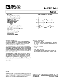 datasheet for ADG436BN by Analog Devices