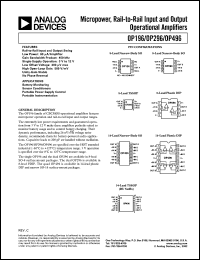 datasheet for OP196GP by Analog Devices