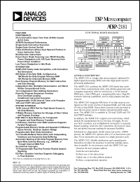 datasheet for ADSP-2181KST-115 by Analog Devices