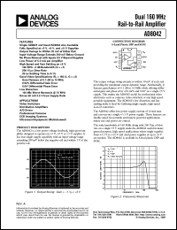 datasheet for AD8042ACHIPS by Analog Devices