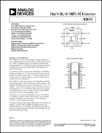 datasheet for AD9059BRS by Analog Devices