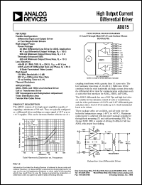 datasheet for AD815AY by Analog Devices