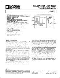 datasheet for AD605AR by Analog Devices