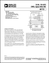 datasheet for AD7722AS by Analog Devices