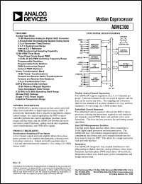 datasheet for ADMC200AP by Analog Devices