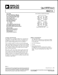 datasheet for ADG333ABN by Analog Devices
