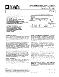 datasheet for AD215AY by Analog Devices