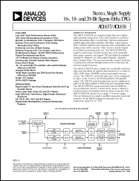 datasheet for AD1857JRS by Analog Devices