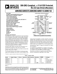 datasheet for ADM206EAR by Analog Devices