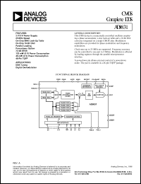 datasheet for EVAL-AD9831EB by Analog Devices