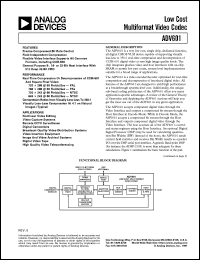 datasheet for ADV601JS by Analog Devices