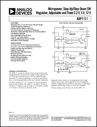 datasheet for ADP1111AN by Analog Devices