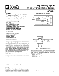 datasheet for ADP3300ART-2.7 by Analog Devices