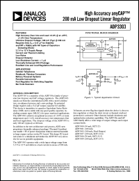 datasheet for ADP3303AR-2.7 by Analog Devices