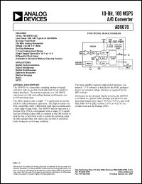 datasheet for AD9070/PCB by Analog Devices