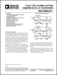 datasheet for ADXL150JQC by Analog Devices