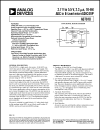 datasheet for AD7810YR by Analog Devices