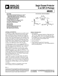 datasheet for ADG465BRT by Analog Devices