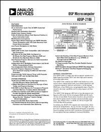 datasheet for ADSP-2186KST-115 by Analog Devices