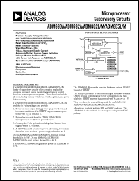 datasheet for ADM690AAN by Analog Devices