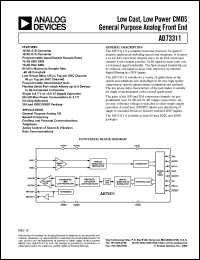 datasheet for EVAL-AD73311EB by Analog Devices
