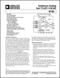 datasheet for AD7863BR-3 by Analog Devices