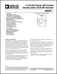 datasheet for ADM483EAN by Analog Devices