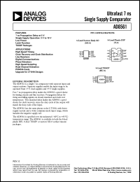 datasheet for AD8561AN by Analog Devices