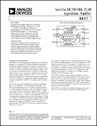 datasheet for AD8307AR-REEL7 by Analog Devices