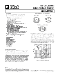 datasheet for AD8055ART-REEL7 by Analog Devices