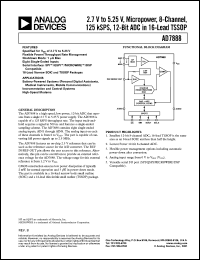 datasheet for EVAL-AD7888CB by Analog Devices