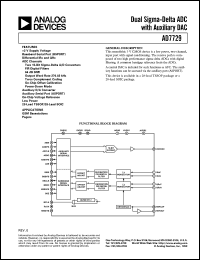 datasheet for AD7729ARU by Analog Devices