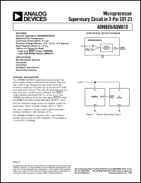 datasheet for ADM809LART-REEL by Analog Devices
