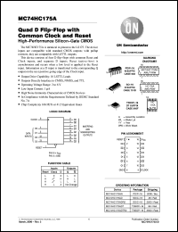 datasheet for MC74HC175AFL1 by ON Semiconductor