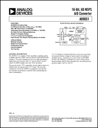 datasheet for AD9051BRS by Analog Devices