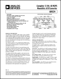 datasheet for AD9224ARS by Analog Devices