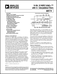 datasheet for AD9774AS by Analog Devices