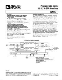 datasheet for AD9853AS by Analog Devices